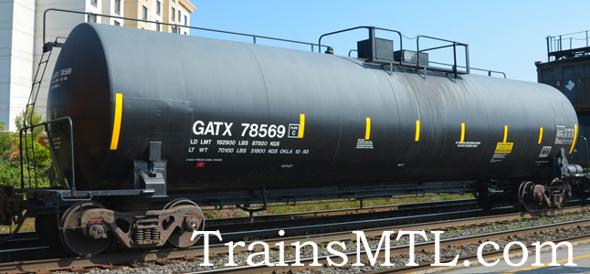 Car/wagon GATX78569 left side / coté gauche